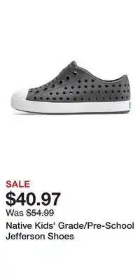 Sport Chek Native Kids' Grade/Pre-School Jefferson Shoes offer