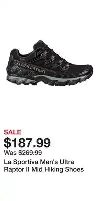 Sport Chek La Sportiva Men's Ultra Raptor II Mid Hiking Shoes offer