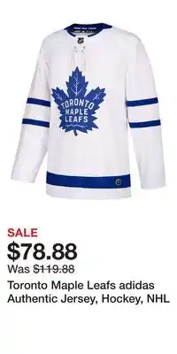 Sport Chek Toronto Maple Leafs adidas Authentic Jersey, Hockey, NHL offer