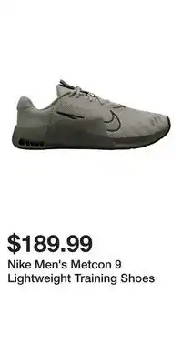 Sport Chek Nike Men's Metcon 9 Lightweight Training Shoes offer