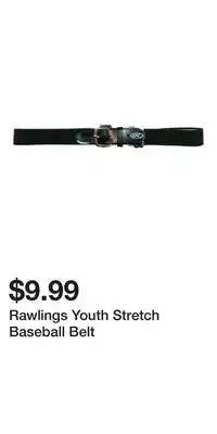 Sport Chek Rawlings Youth Stretch Baseball Belt offer