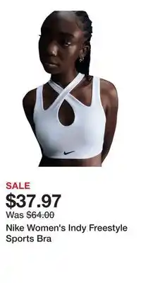 Sport Chek Nike Women's Indy Freestyle Sports Bra offer