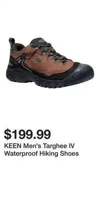 Sport Chek KEEN Men's Targhee IV Waterproof Hiking Shoes offer