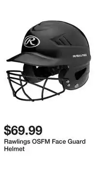 Sport Chek Rawlings OSFM Face Guard Helmet offer