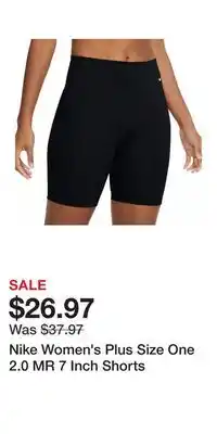 Sport Chek Nike Women's Plus Size One 2.0 MR 7 Inch Shorts offer