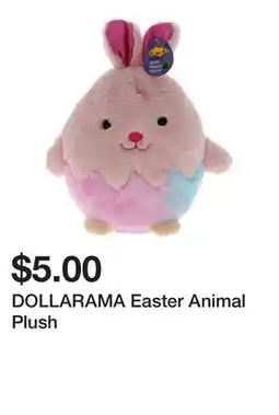 Dollarama DOLLARAMA Easter Animal Plush offer