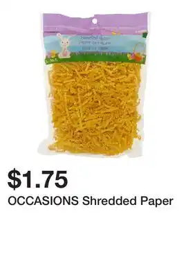 Dollarama OCCASIONS Shredded Paper offer