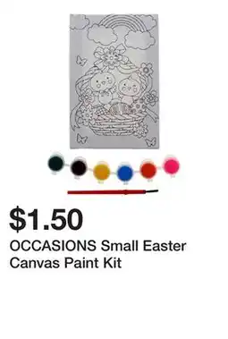 Dollarama OCCASIONS Small Easter Canvas Paint Kit offer