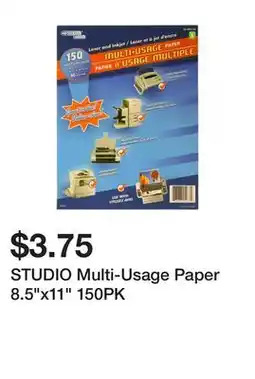 Dollarama STUDIO Multi-Usage Paper 8.5x11 150PK offer