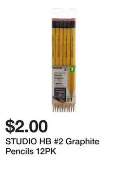 Dollarama STUDIO HB #2 Graphite Pencils 12PK offer