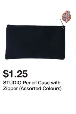 Dollarama STUDIO Pencil Case with Zipper (Assorted Colours) offer