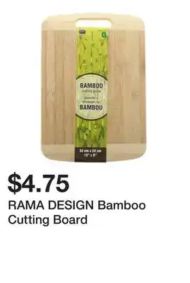 Dollarama RAMA DESIGN Bamboo Cutting Board offer