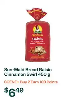 Voilà Sun-Maid Bread Raisin Cinnamon Swirl 450 g offer