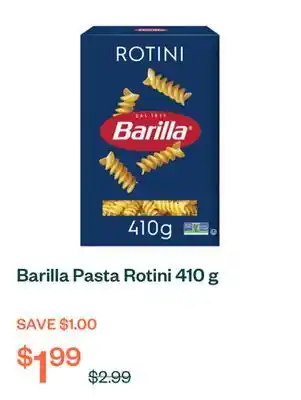 Voilà Barilla Pasta Rotini 410 g offer