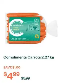 Voilà Compliments Carrots 2.27 kg offer