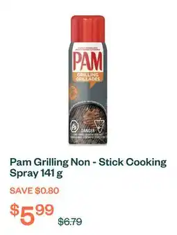 Voilà Pam Grilling Non - Stick Cooking Spray 141 g offer