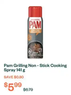 Voilà Pam Grilling Non - Stick Cooking Spray 141 g offer