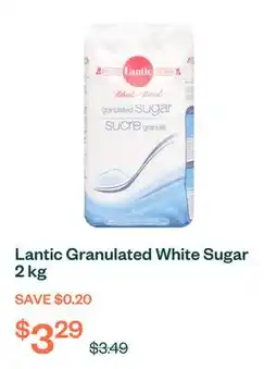 Voilà Lantic Granulated White Sugar 2 kg offer