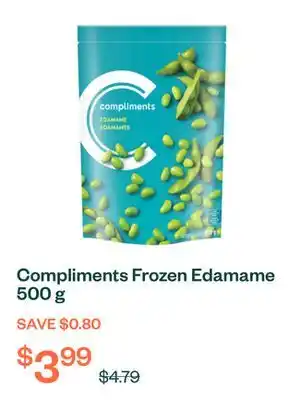 Voilà Compliments Frozen Edamame 500 g offer