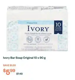 Voilà Ivory Bar Soap Original 10 x 90 g offer