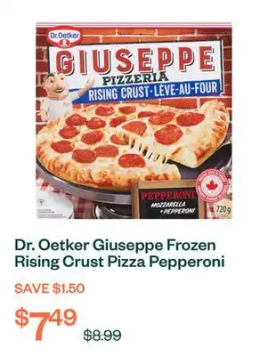 Voilà Dr. Oetker Giuseppe Frozen Rising Crust Pizza Pepperoni 720 g offer