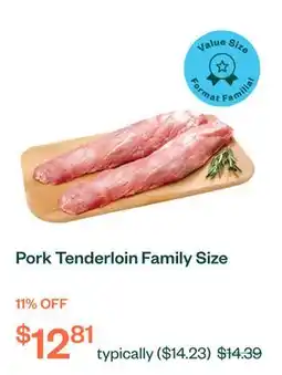 Voilà Pork Tenderloin Family Size offer