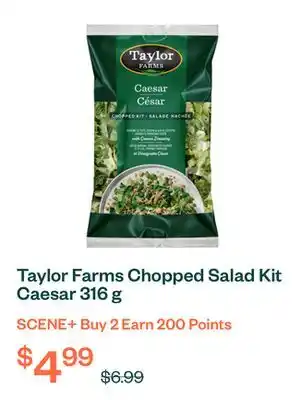 Voilà Taylor Farms Chopped Salad Kit Caesar 316 g offer