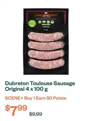 Voilà Dubreton Toulouse Sausage Original 4 x 100 g offer