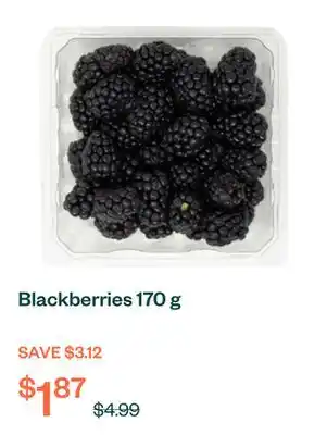 Voilà Blackberries 170 g offer