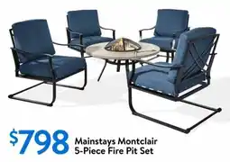 Walmart Mainstays Montclair 5-Piece Fire Pit Set offer