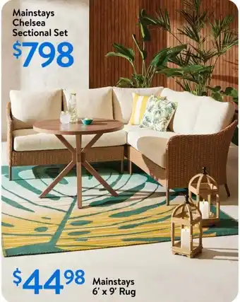 Walmart Mainstays 6' x 9' Rug offer