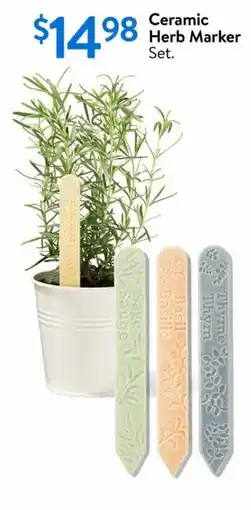 Walmart Ceramic Herb Marker Set offer