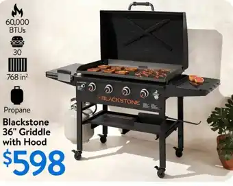 Walmart Blackstone 36" Griddle with Hood offer