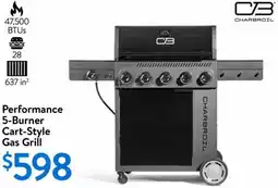 Walmart Performance 5-Burner Cart-Style Gas Grill offer