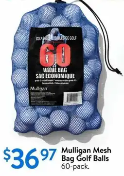 Walmart Mulligan Mesh Bag Golf Balls offer