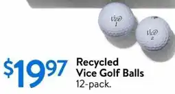 Walmart Recycled Vice Golf Balls offer