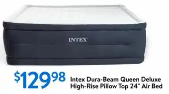 Walmart Intex Dura-Beam Queen Deluxe High-Rise Pillow Top 24" Air Bed offer