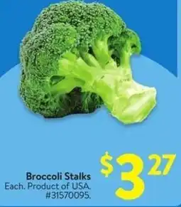 Walmart Broccoli Stalks offer