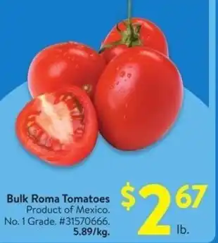 Walmart Bulk Roma Tomatoes offer