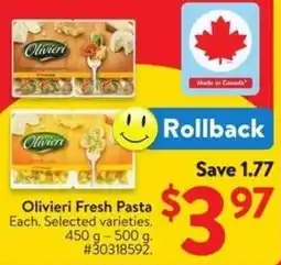 Walmart Olivieri Fresh Pasta offer