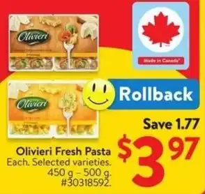 Walmart Olivieri Fresh Pasta offer