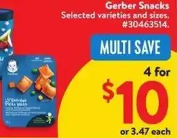 Walmart Gerber Snacks offer