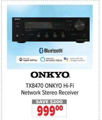 2001 Audio Video TX8470 ONKYO Hi-Fi Network Stereo Receiver offer