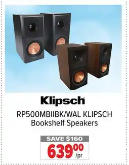 2001 Audio Video RP500MBIIBK/WAL KLIPSCH Bookshelf Speakers offer