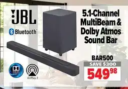 2001 Audio Video BAR500 5.1-Channel MultiBeam & Dolby Atmos Sound Bar offer