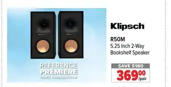 2001 Audio Video Klipsch R50M 5.25 Inch 2-Way Bookshelf Speaker offer