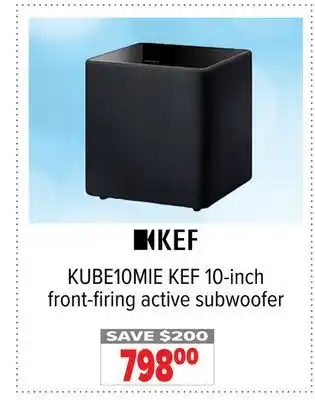 2001 Audio Video KUBE10MIE KEF 10-inch front-firing active subwoofer offer