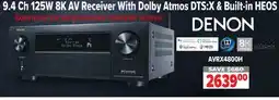 2001 Audio Video AVRX4800H RECEIVER 9.4CH 8K ATMOS DTSX AURO3 offer