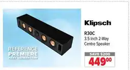 2001 Audio Video Klipsch 3.5 Inch 2-Way Centre Speaker offer