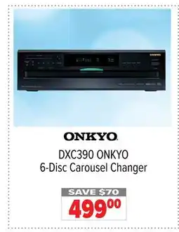 2001 Audio Video DXC390 ONKYO 6-Disc Carousel Changer offer